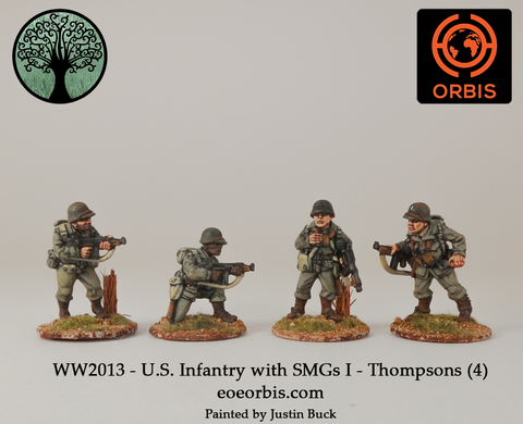 WW2013 - U.S. Infantry with SMGs I - Thompsons (4)