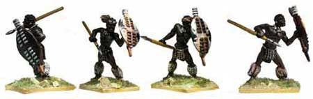 Unmarried Zulus with Throwing Spears II (4)
