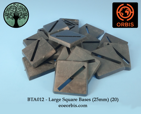 BTA012 - Large Square Bases (25mm) (20)