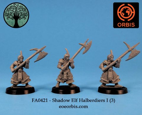 FA0421 - Shadow Elf Halberdiers I (3)