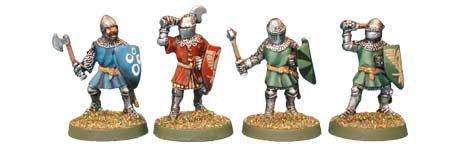 Foot Knights with 1-Handed Weapons (4)