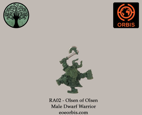 RA02 - Olsen of Olsen - Male Dwarf Warrior