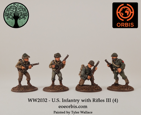 WW2032 - U.S. Infantry with Rifles III (4)