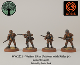 WW2221 - Waffen SS in Uniform with Rifles (4)